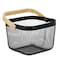 Simplify Storage Tote, 9-21/25 in L x 9-9/20 in W x 9-21/25 in H, Black, Metal 30150-BLACK - alternate 6